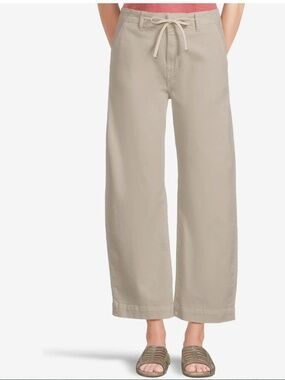 Paige Arellia High Rise Barrel Ankle With Tie Vintage Pumice Pants Size 32 NWT